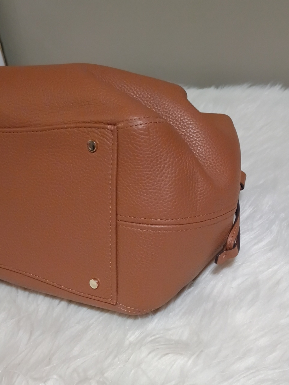 kate spade Dumpling satchel in Gingerbread Tan Pebble leather - Picture 9 of 16